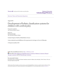 Development of holistic classification systems for children with