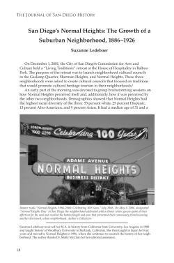 The Growth of a Suburban Neighborhood, 1886&ndash;1926