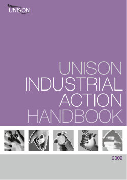 UNISON INDUSTRIAL ACTION HANDBOOK