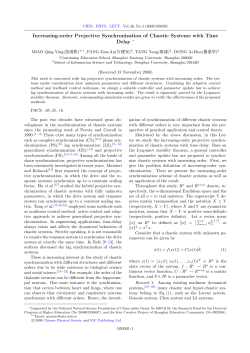 Increasing-order Projective Synchronization of