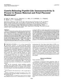 Gastrin-Releasing Peptide-Like Immunoreactivity Is Present in