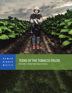 teens of the tobacco fields