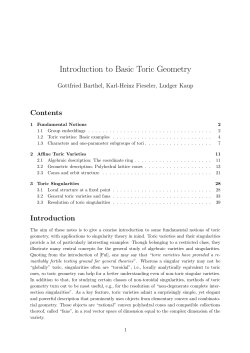Introduction to Basic Toric Geometry