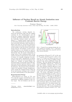 Influence of Nuclear Recoil on Atomic Ionization near Coulomb