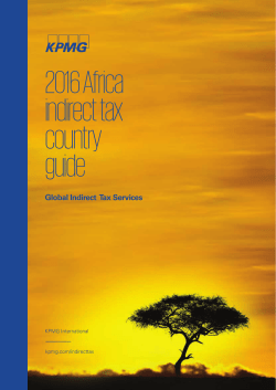 Africa indirect tax country guide