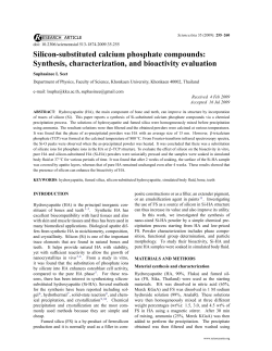 Silicon-substituted calcium phosphate compounds