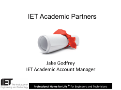 IET Academic Partners