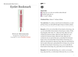 Eyelet Bookmark - Priscilla`s Crochet