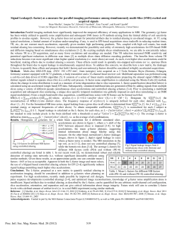 Signa al Leakage(L- -factor) as am measure for pa arallel