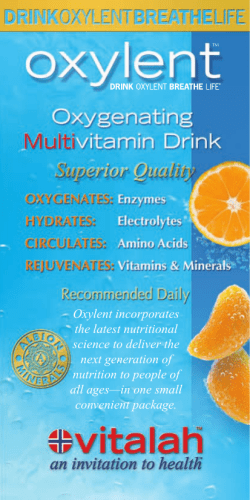 Oxylent incorporates the latest nutritional science to deliver the next