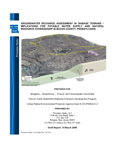 groundwater recharge assessment in diabase terrane