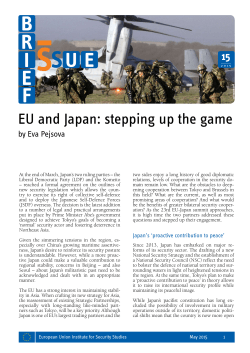 EU and Japan: stepping up the game