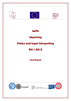 ImPLI (Improving Police and Legal Interpreting)