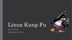 Linux KungFu