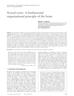 Neural reuse: A fundamental organizational principle of the brain