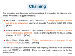 Chaining