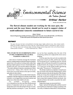 The flawed climate models not working for the