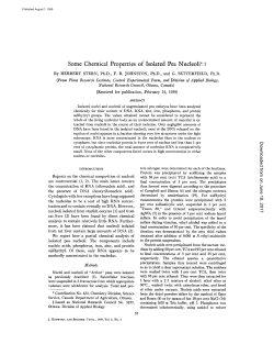 Some Chemical Properties of Isolated Pea Nucleoli