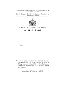 The Caribbean Community (Removal of Restrictions) Act, 2005