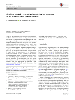 Gradient plasticity crack tip characterization by means of