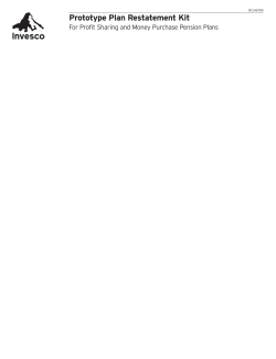 PPA Restatement Booklet for Qualified Retirement Plans (MPP/PSP