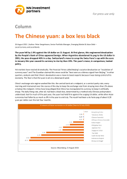 The Chinese yuan: a box less black