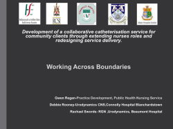 Development of a collaborative catheterisation service