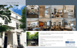 A STUCCO FRONTED PERIOD HOUSE LOCATED DIRECTLY
