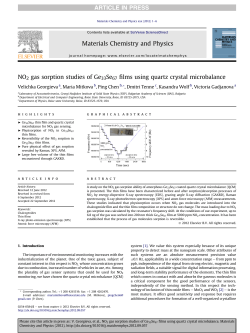 NO2 gas sorption studies of Ge33Se67 films using quartz crystal