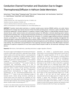 Conduction Channel Formation and Dissolution Due to Oxygen