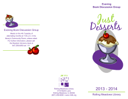 Just Desserts - Rolling Meadows Library