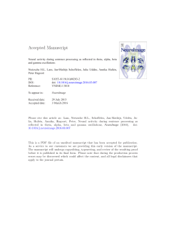 Neural activity during sentence processing as reflected in theta