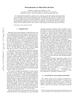 Thermodynamics of a Black Hole with Moon