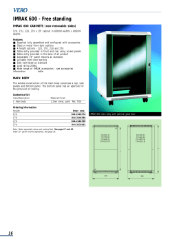 IMRAK 600 - Free standing