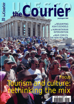 Tourism and culture : rethinking the mix - UNESDOC