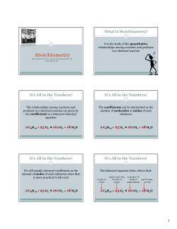 Stoichiometry