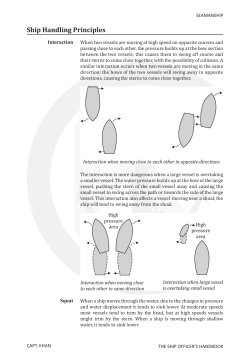 Ship Handling Principles