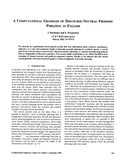 a computational grammar of discourse