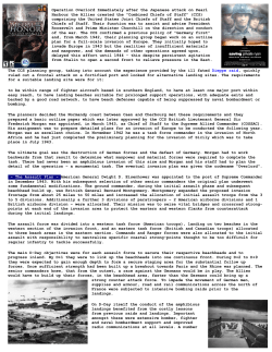 Operation Overlord Immediately after the Japanese attack on Pearl