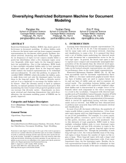 Diversifying Restricted Boltzmann Machine for