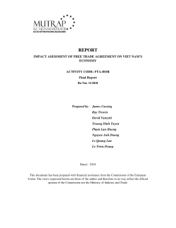 MUTRAP (2010) - European Chamber of Commerce in Vietnam