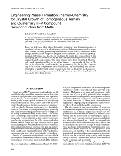 Engineering phase formation thermo-chemistry for crystal growth of