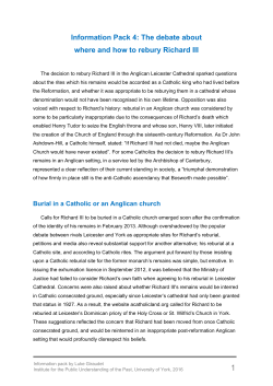 Debating where and how to rebury a Medieval King