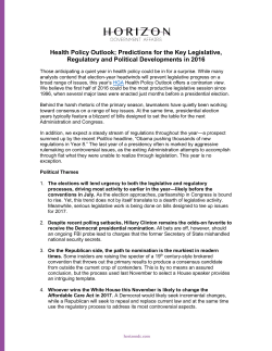 to read the 2016 Outlook - Horizon Government Affairs