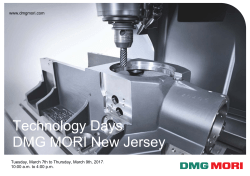 Technology Days DMG MORI New Jersey
