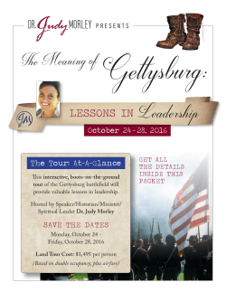 Gettysburg Tour At A Glance