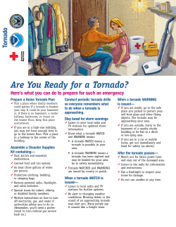 Are You Ready for a Tornado?