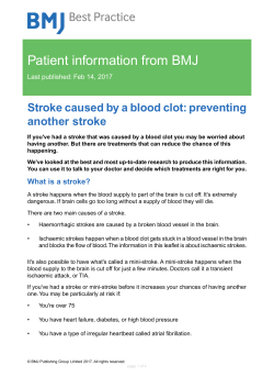 Preventing another stroke
