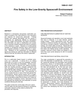 Fire Safety in the Low-Gravity Spacecraft Environment (200K PDF)