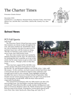 The Charter Times - Princeton Charter School